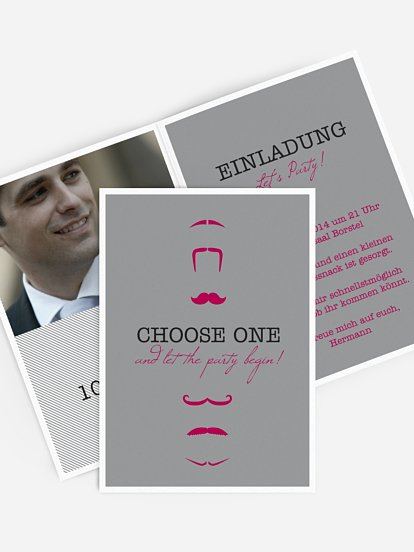 Partyeinladung Choose One