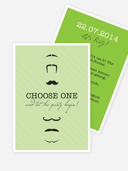 Partyeinladung Choose One