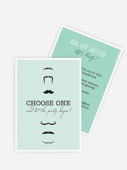 Partyeinladung Choose One