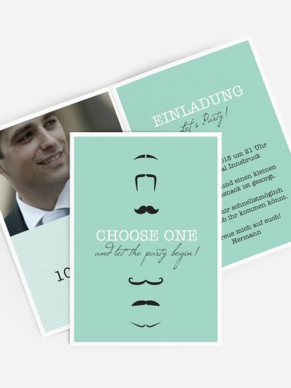 Partyeinladung Choose One