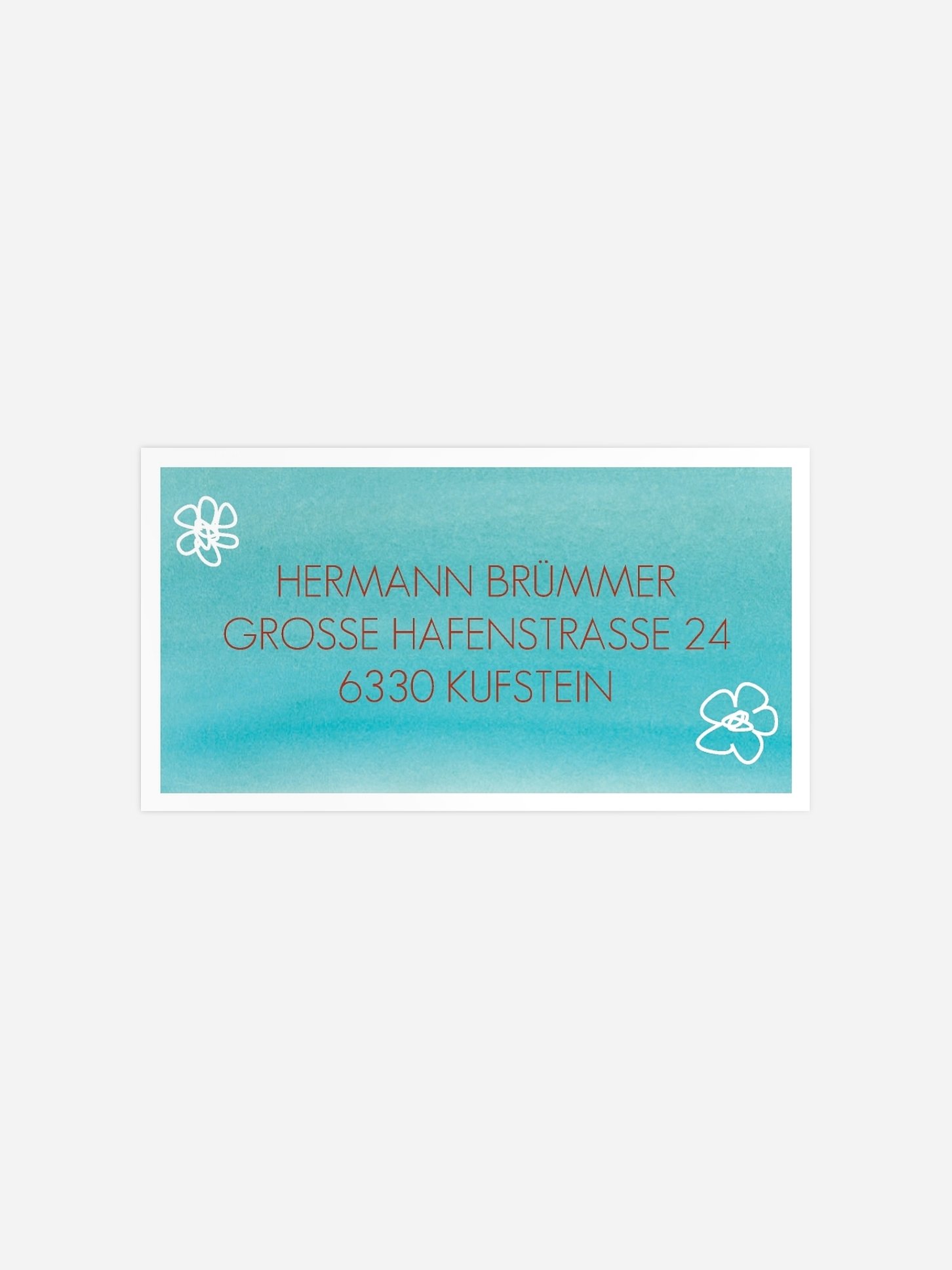 Empfängeraufkleber Geburtstag Beatle