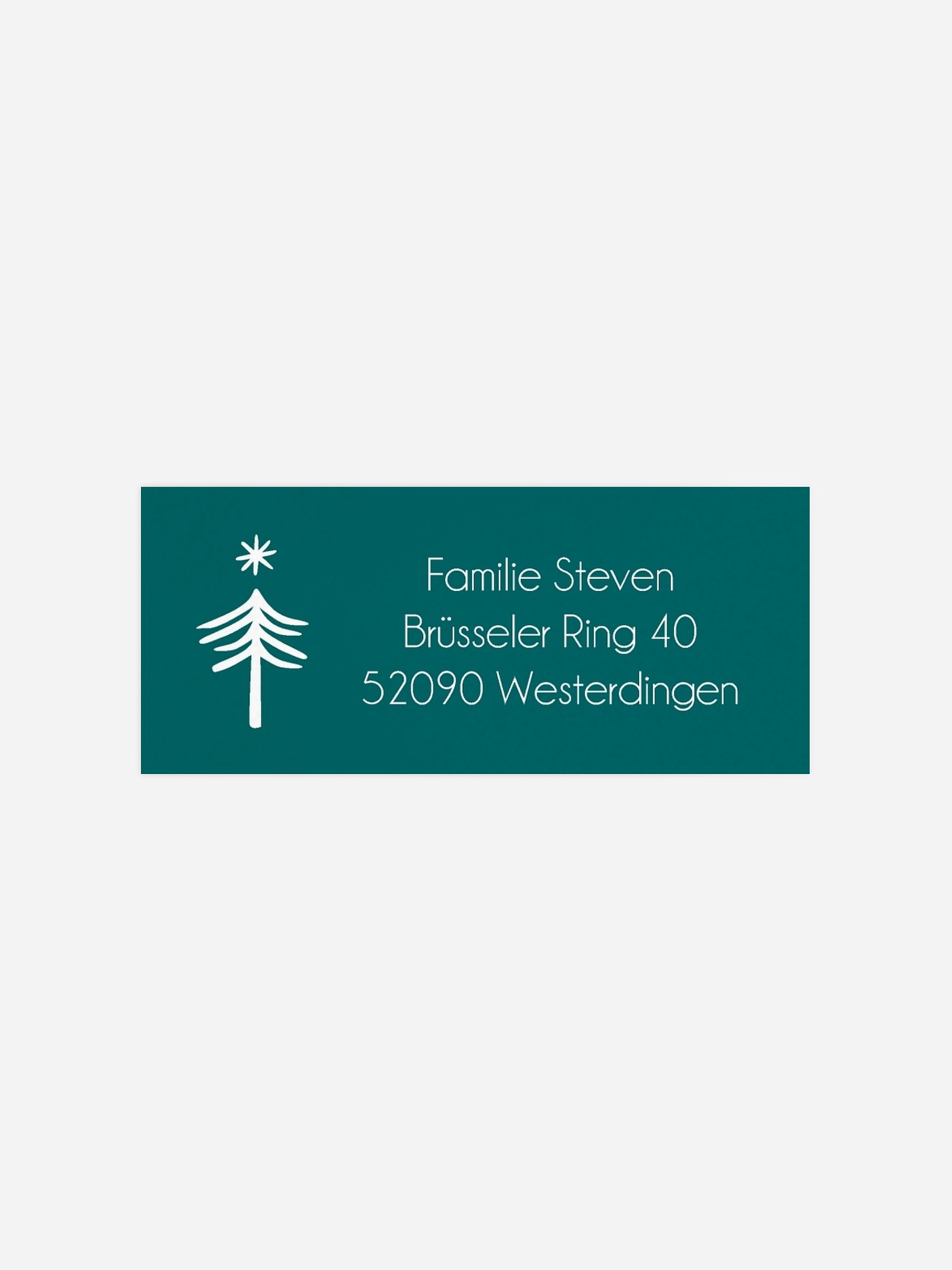Absenderaufkleber Weihnachten Wishlist