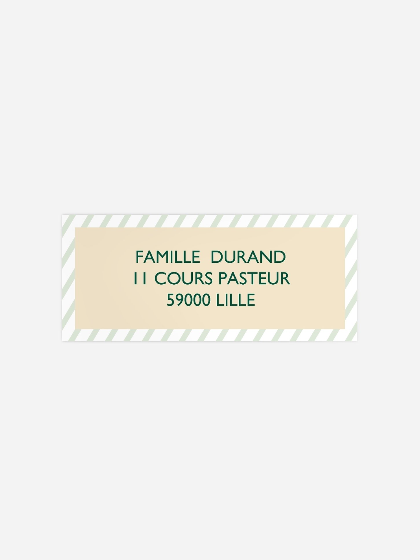 Étiquette expéditeur voeux Télégramme