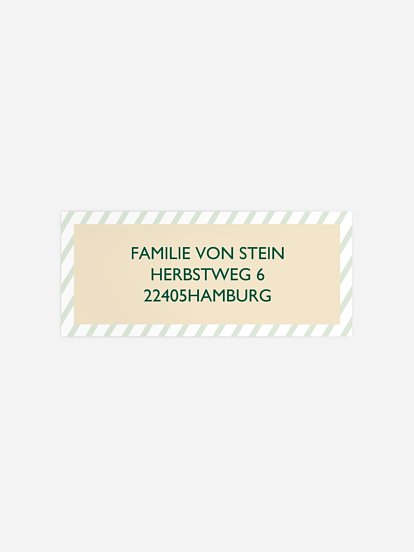 Absenderaufkleber Weihnachten Telegram