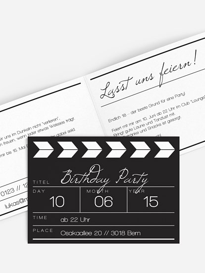 Regieklappe Regieklappe