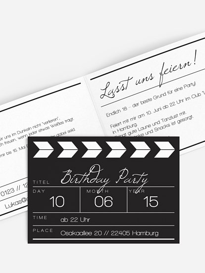 Regieklappe Regieklappe