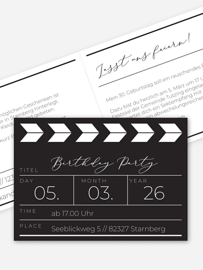 Regieklappe Regieklappe