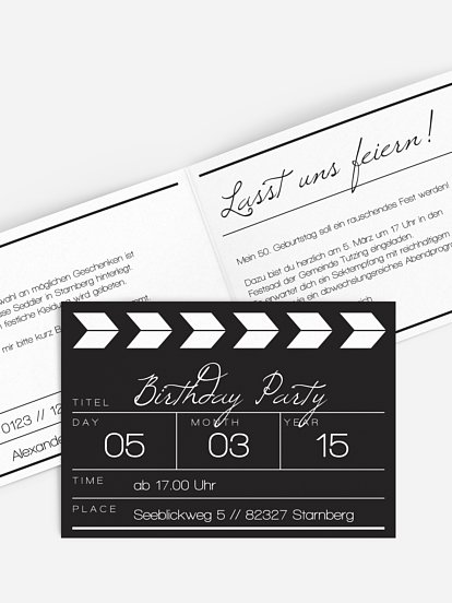 Regieklappe Regieklappe