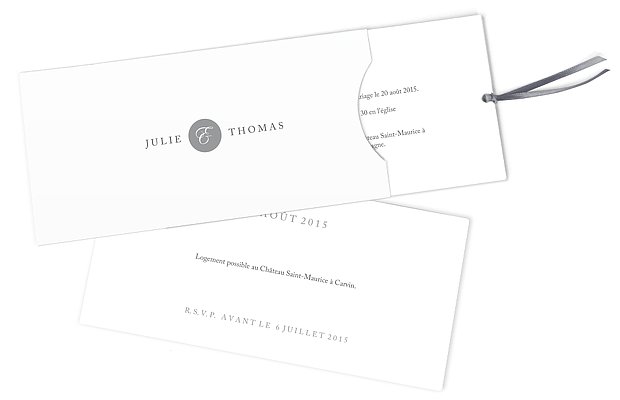 Faire-part mariage Bouton