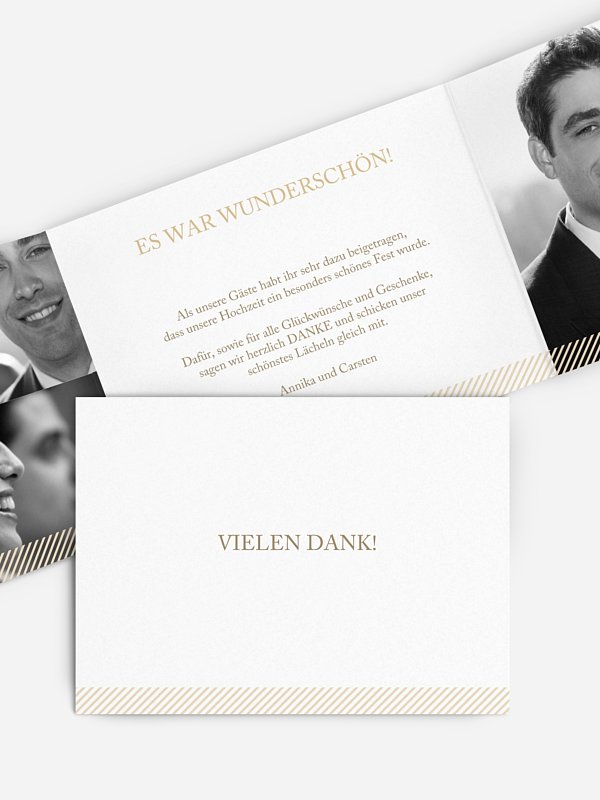 Dankeskarte Hochzeit Ampersand