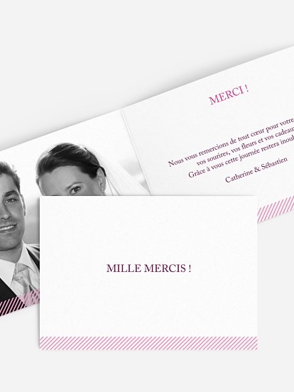 Carte de remerciements En toute simplicité