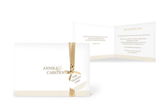 Hochzeitseinladung Ampersand