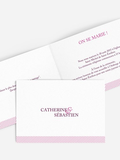 Faire-part mariage En toute simplicité