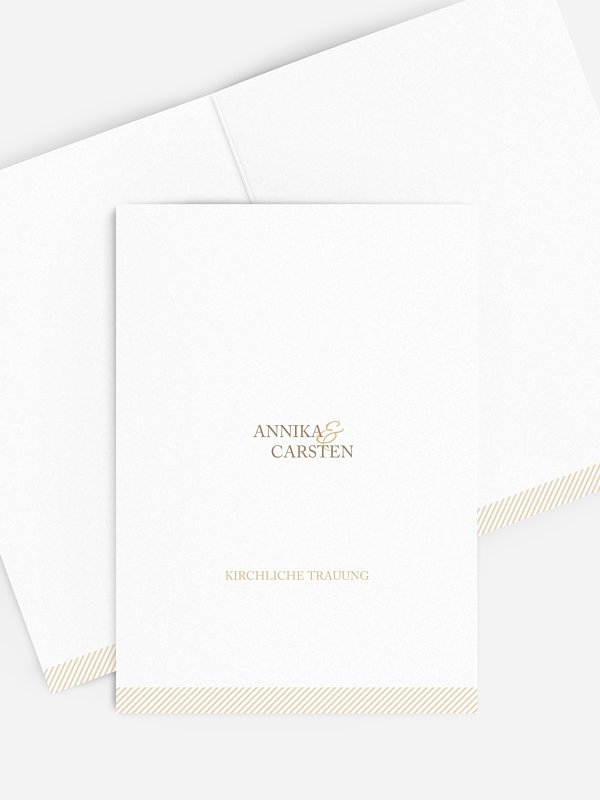 Kirchenheft Hochzeit Ampersand