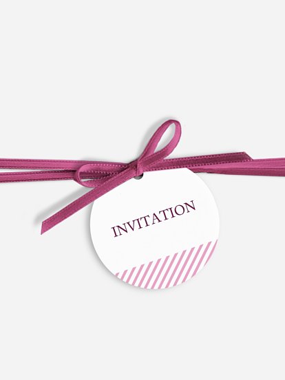 Étiquette avec ruban En toute simplicité