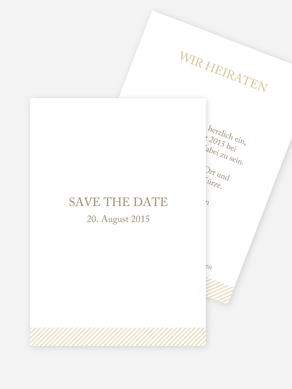 Save-the-Date Karte Ampersand