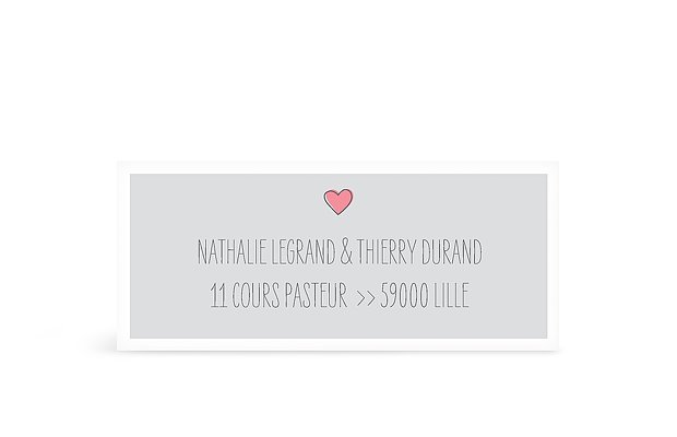 Étiquette expéditeur mariage Flèche