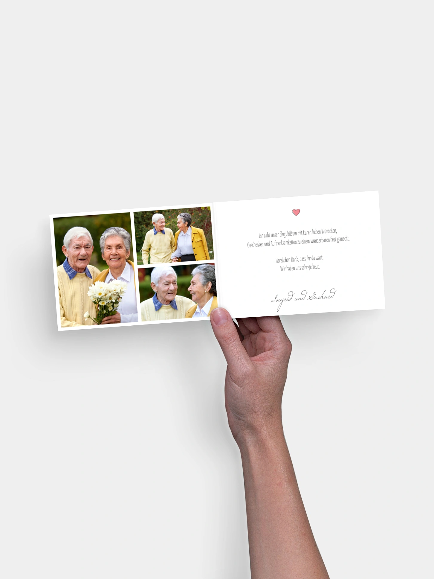 Danksagung zur Goldenen Hochzeit Pfeil