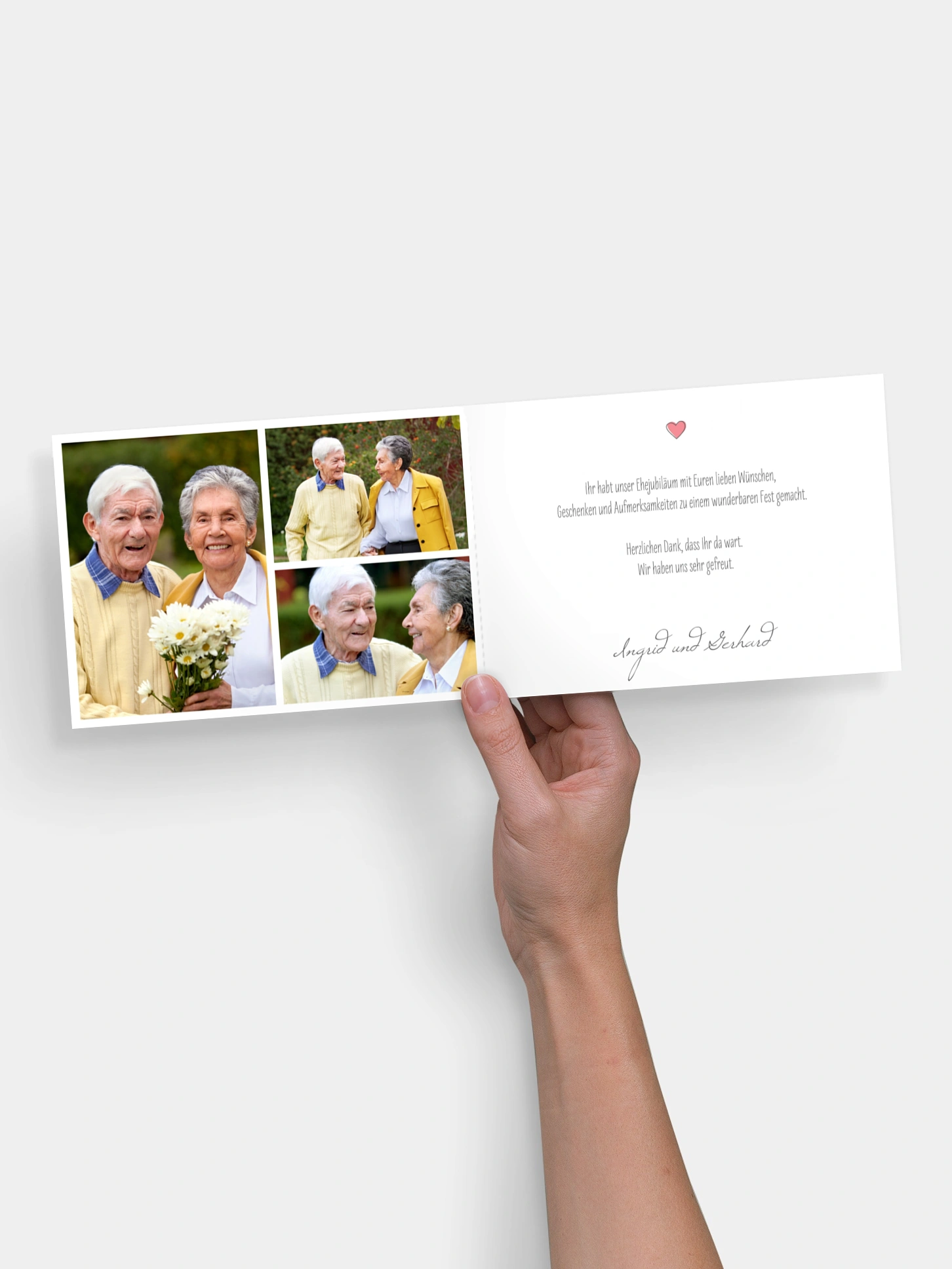 Danksagung zur Goldenen Hochzeit Pfeil