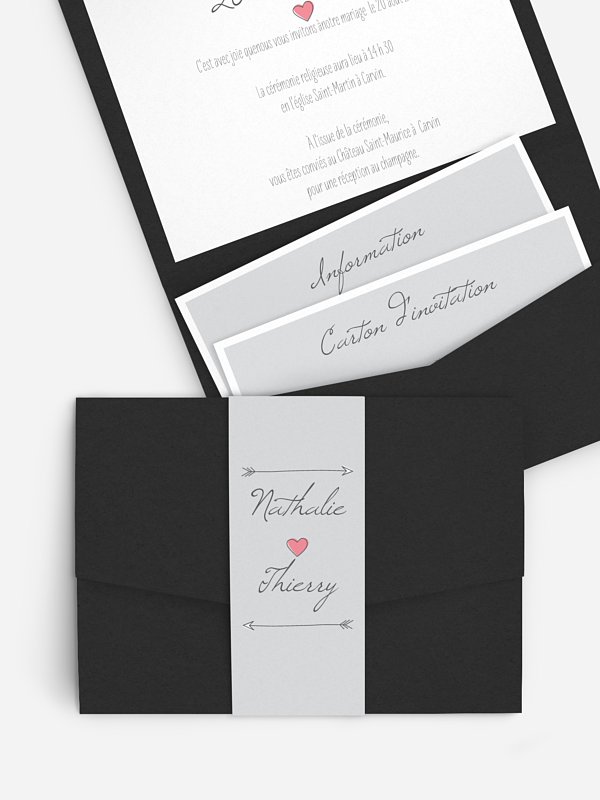 Faire-part mariage Flèche