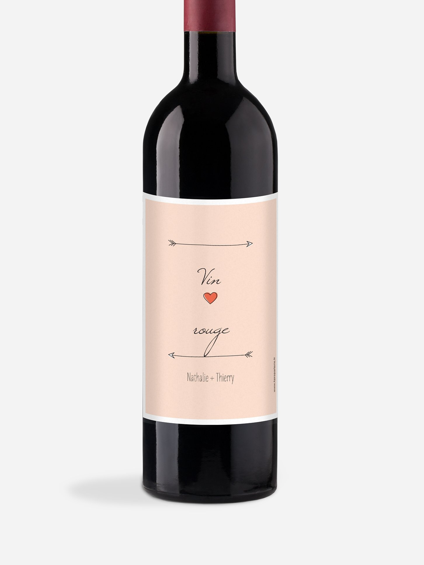 Étiquette bouteille Flèche