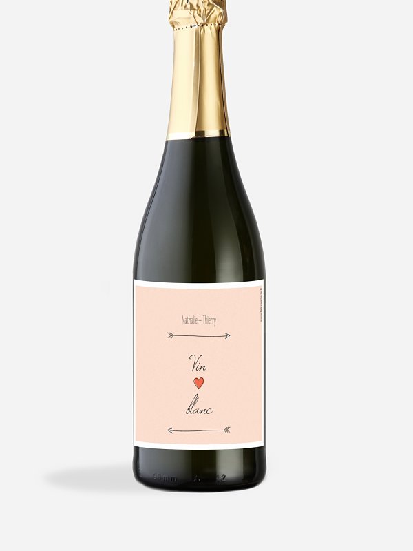 Étiquette bouteille Flèche
