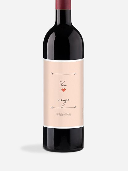 Étiquette bouteille Flèche