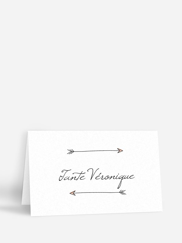Marque-place mariage Flèche
