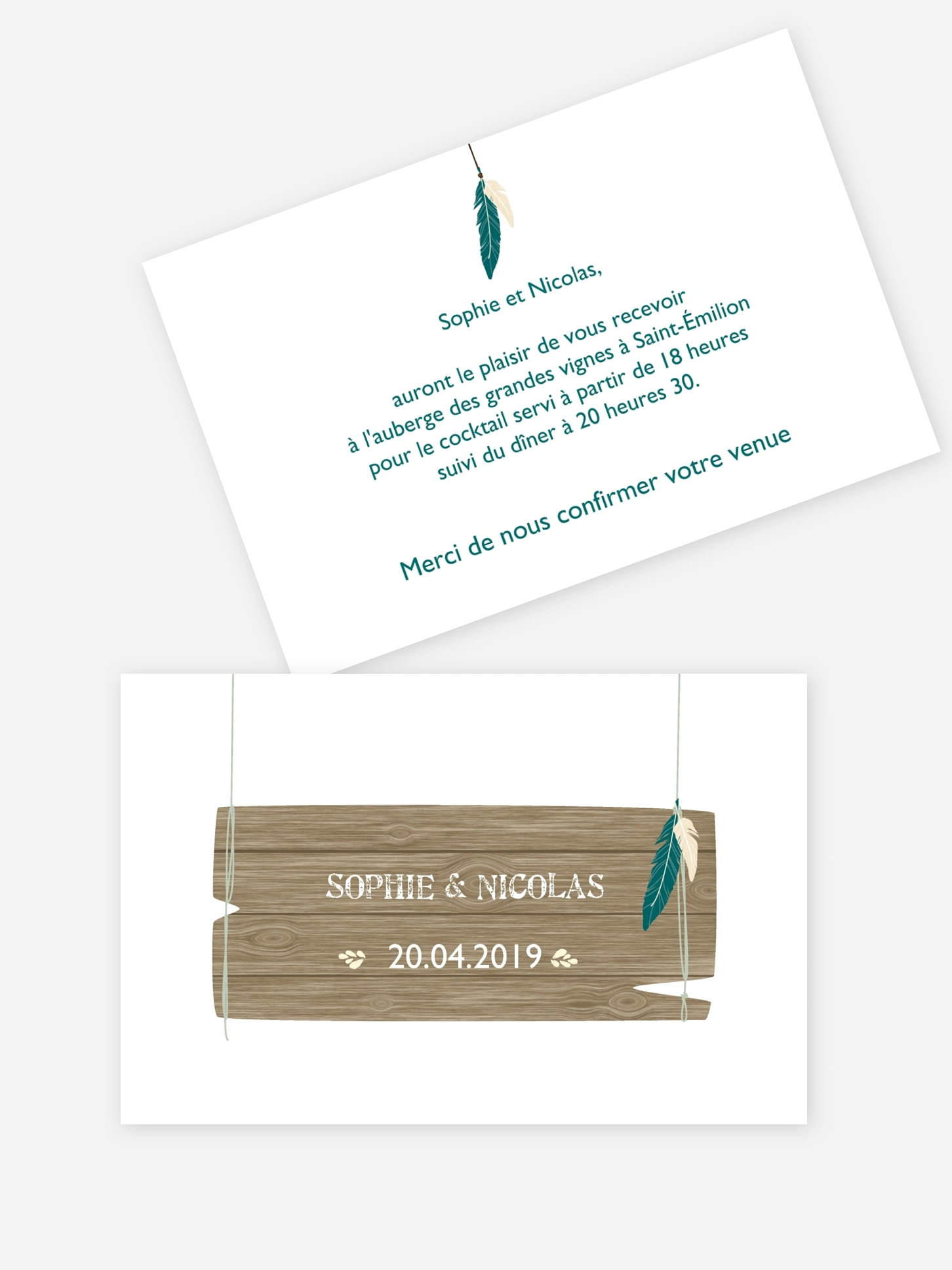 Carton d'invitation Spirit