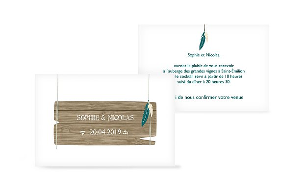 Carton d'invitation Spirit