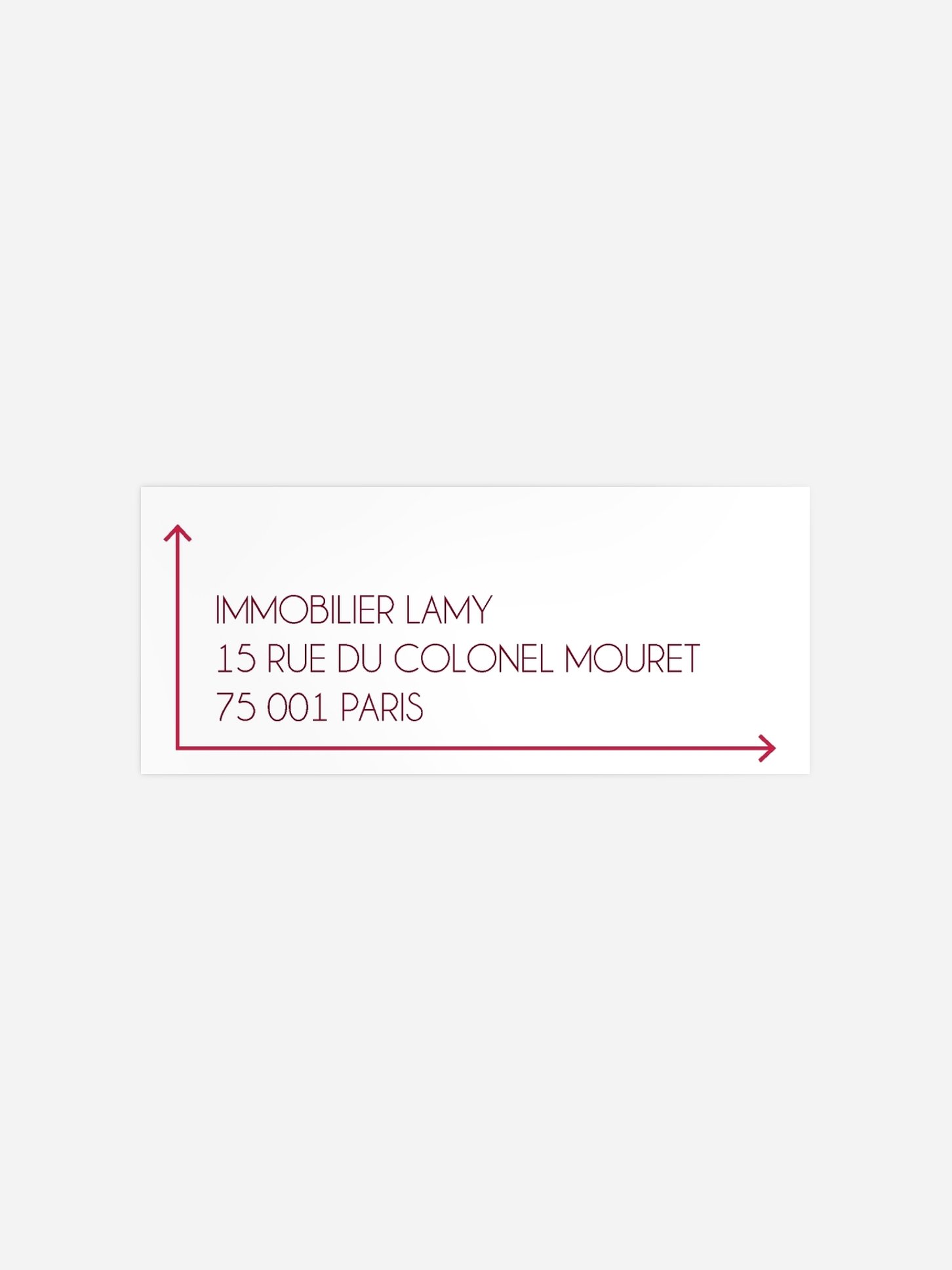 Étiquette expéditeur voeux entreprise Diagramme