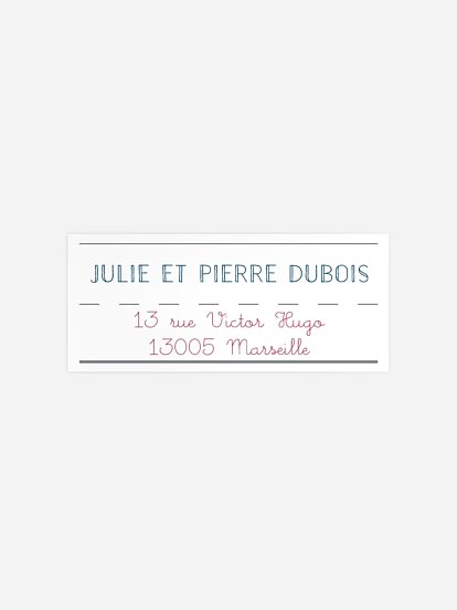 Étiquette expéditeur naissance Mobile