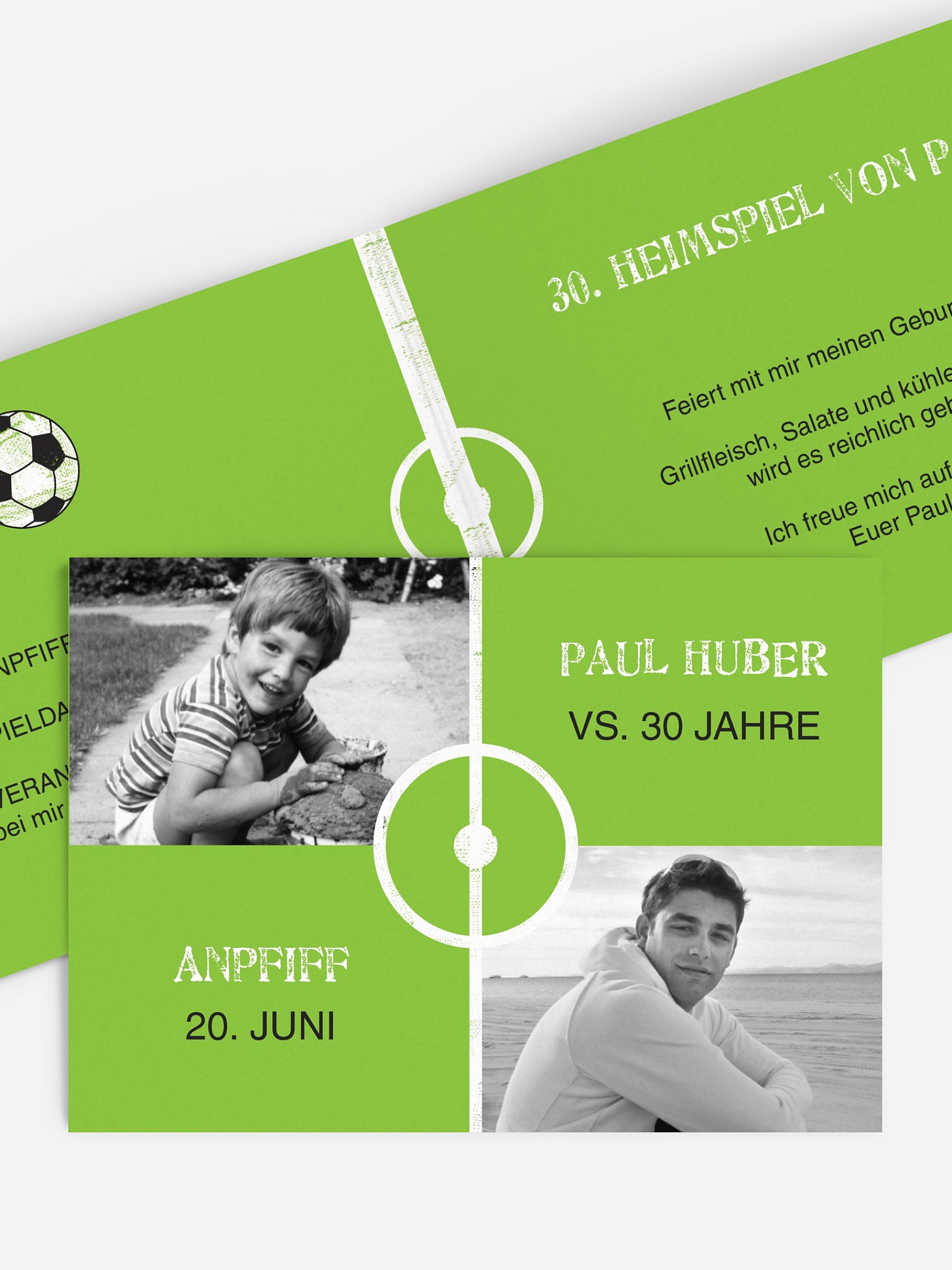 Einladung 30. Geburtstag Nachwuchstalent