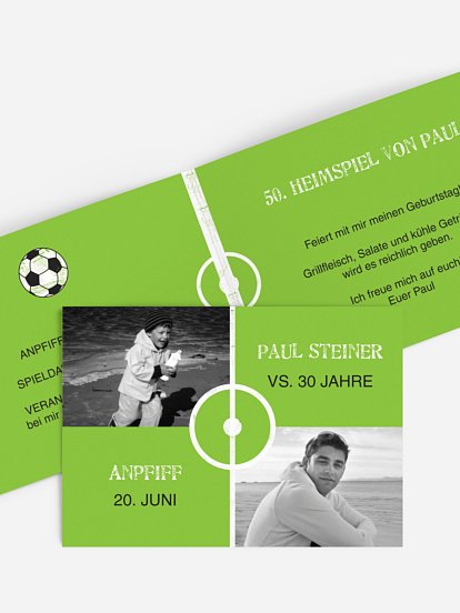 Einladung 30. Geburtstag Nachwuchstalent