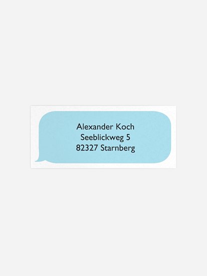 Absenderaufkleber Geburtstag Einladung 2.1