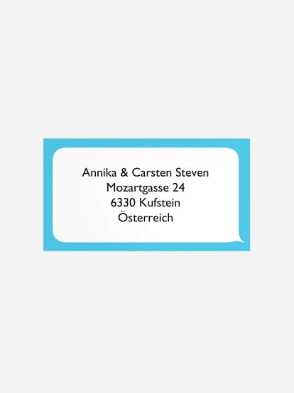 Empfängeraufkleber Geburtstag Einladung 2.1