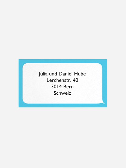 Empfängeraufkleber Geburtstag Einladung 2.1