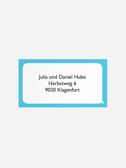 Empfängeraufkleber Geburtstag Einladung 2.1