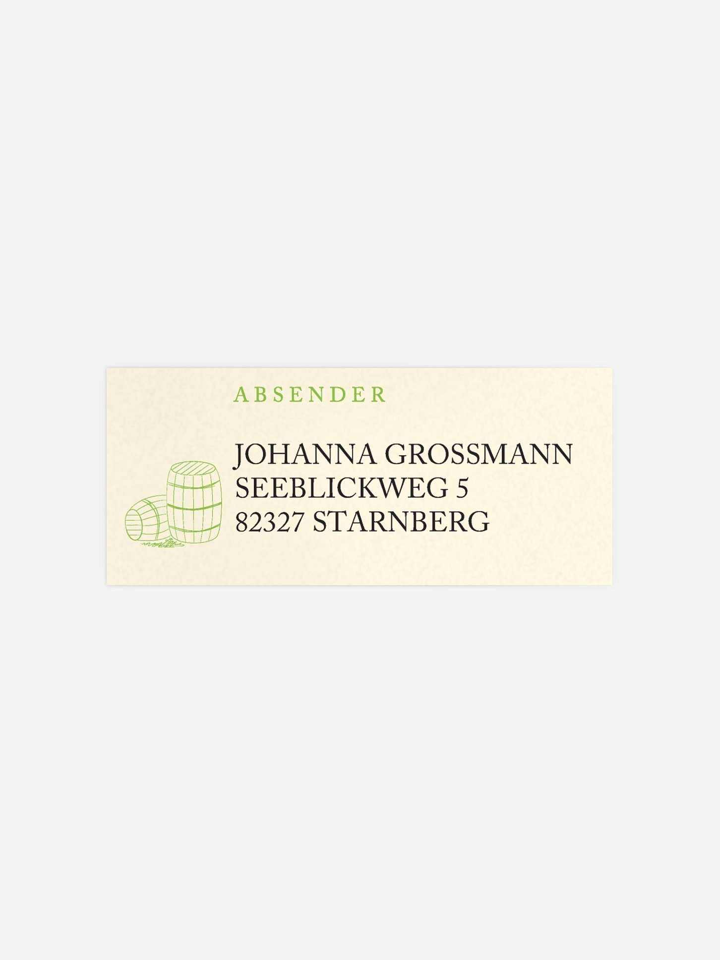 Absenderaufkleber Geburtstag Guter Jahrgang