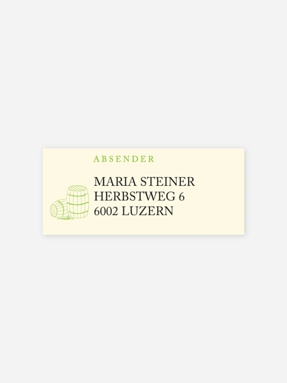 Absenderaufkleber Geburtstag Guter Jahrgang