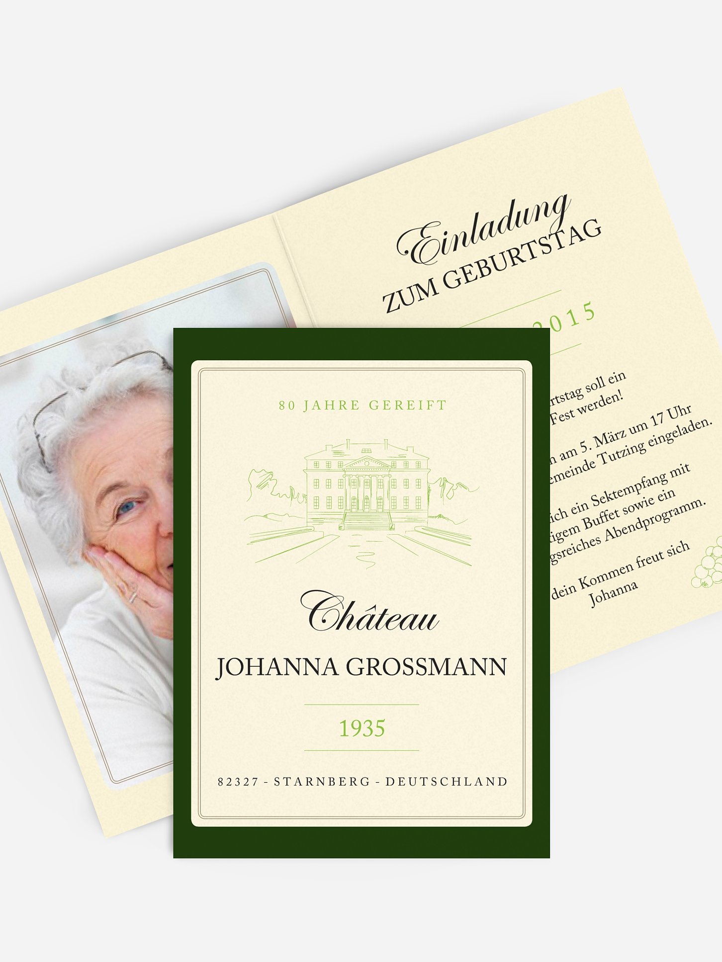 Einladung 80. Geburtstag Guter Jahrgang