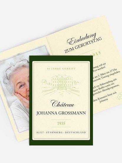 Einladung 80. Geburtstag Guter Jahrgang
