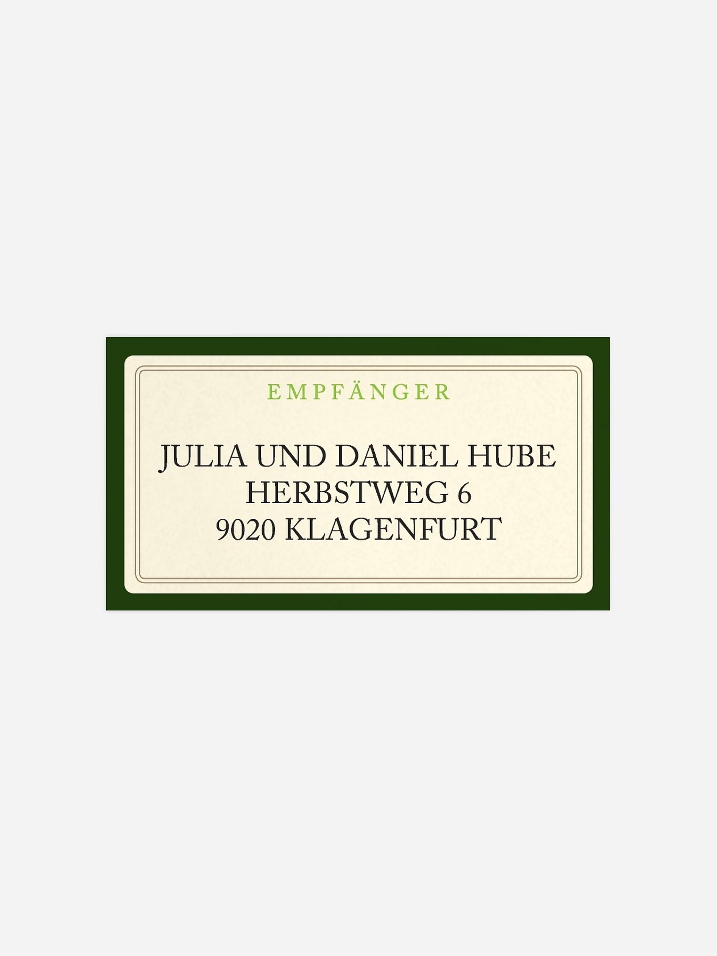 Empfängeraufkleber Geburtstag Guter Jahrgang