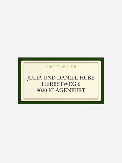 Empfängeraufkleber Geburtstag Guter Jahrgang