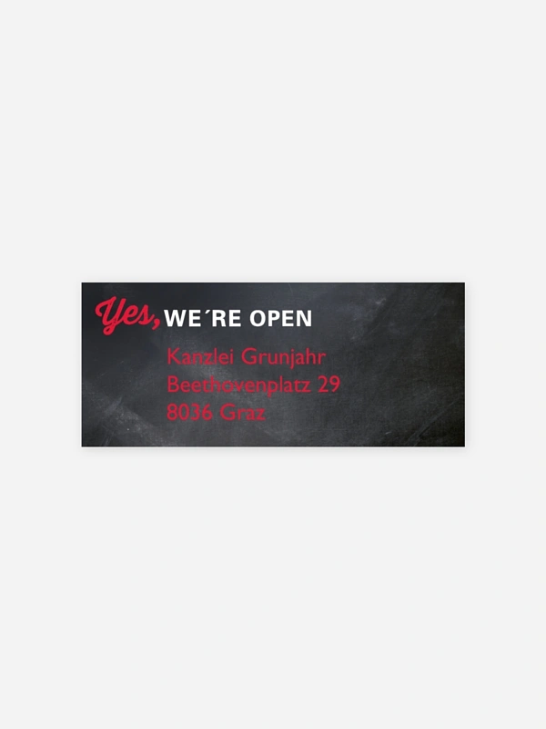 We are open