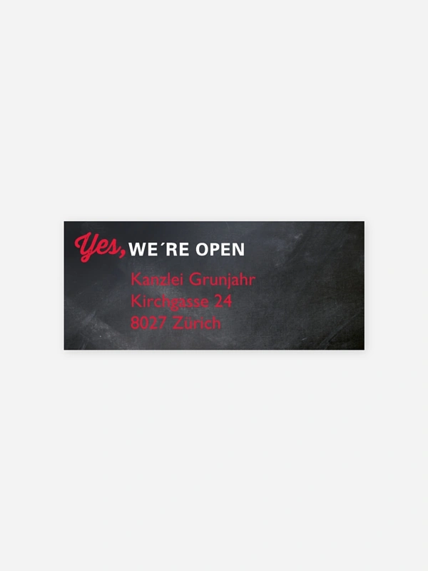 We are open