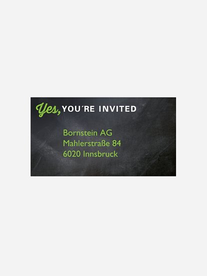 Empfängeraufkleber Party We are open