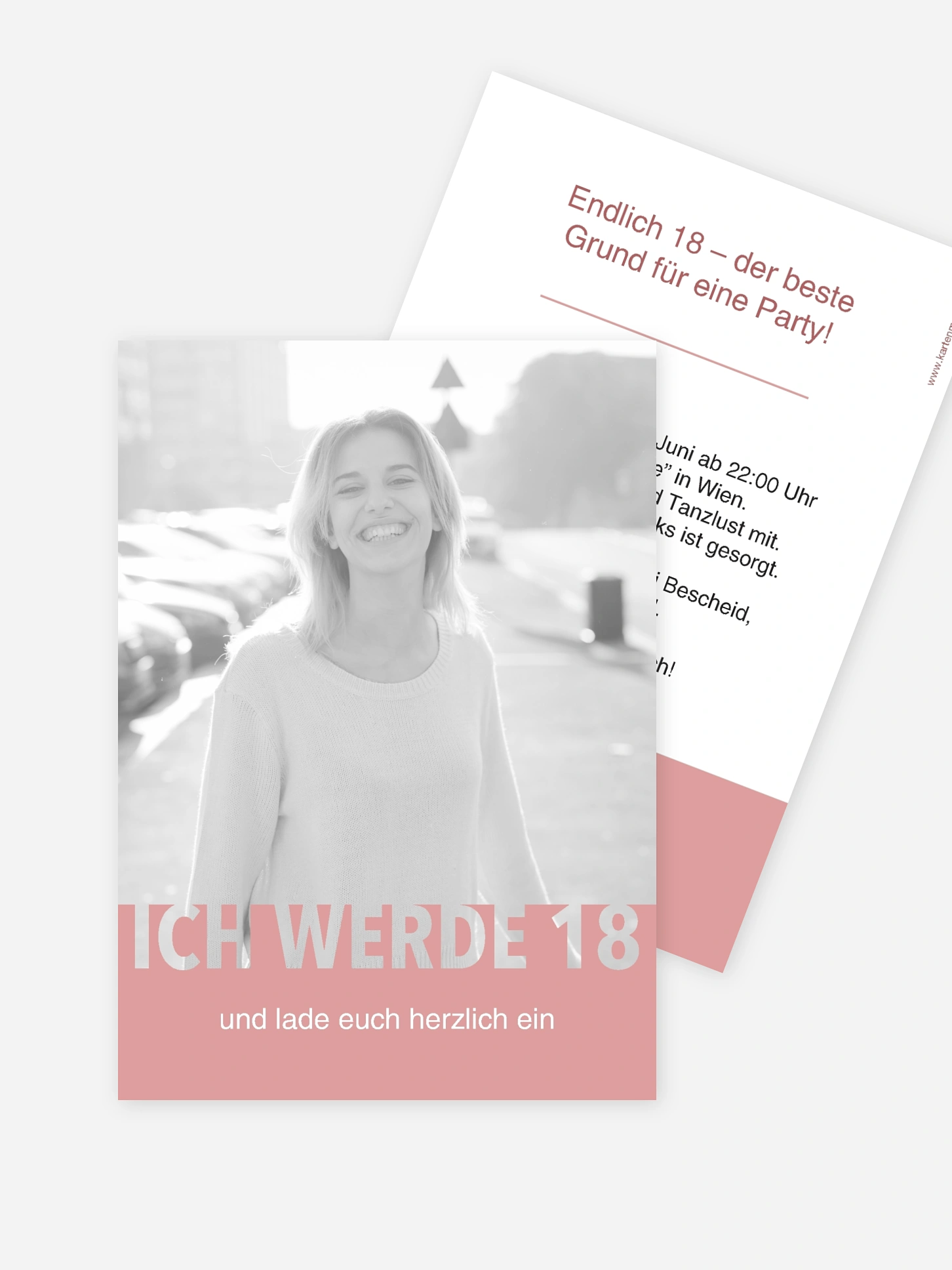 Einladung 18. Geburtstag Simple Lovely
