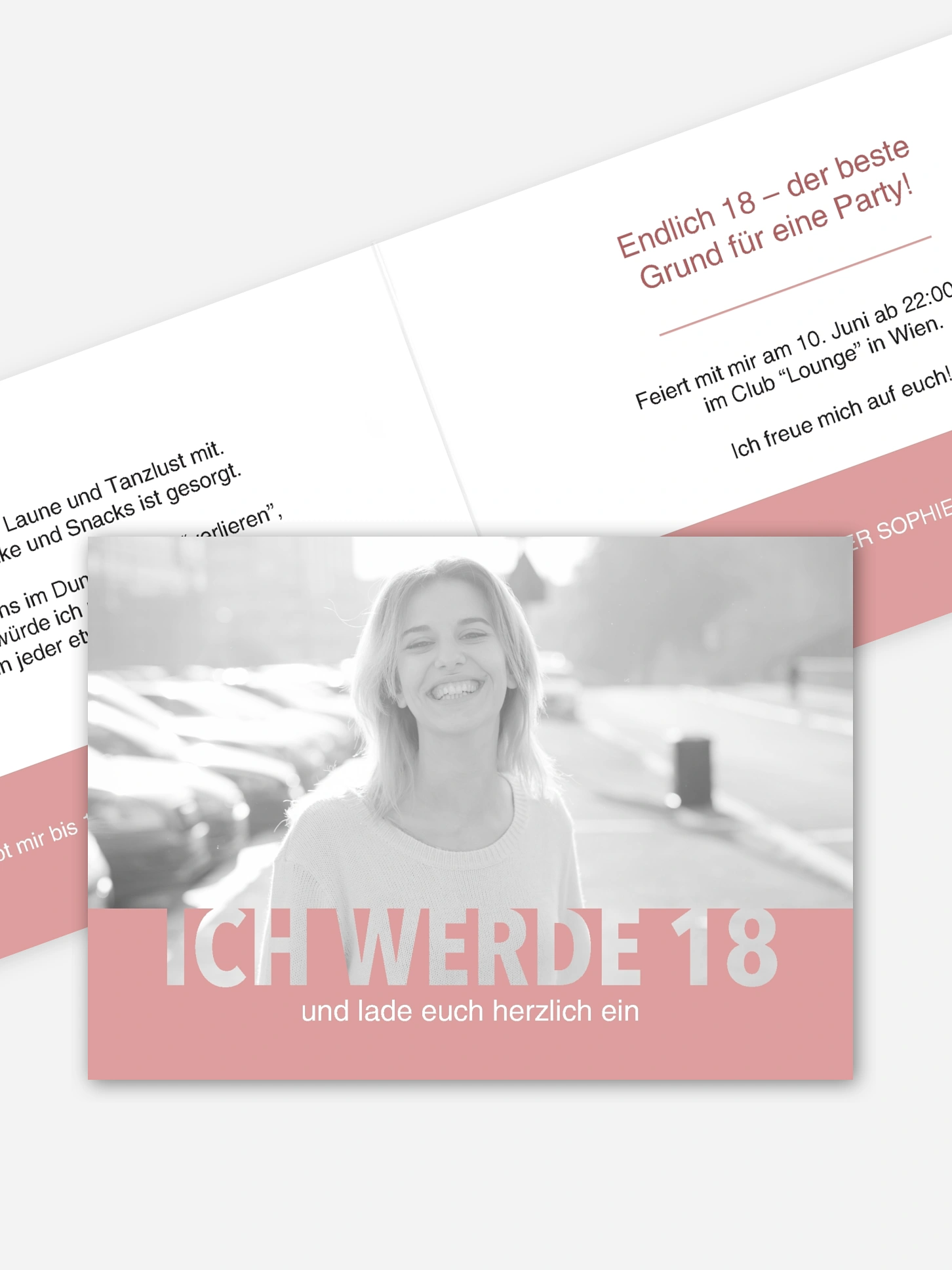 Einladung 18. Geburtstag Simple Lovely