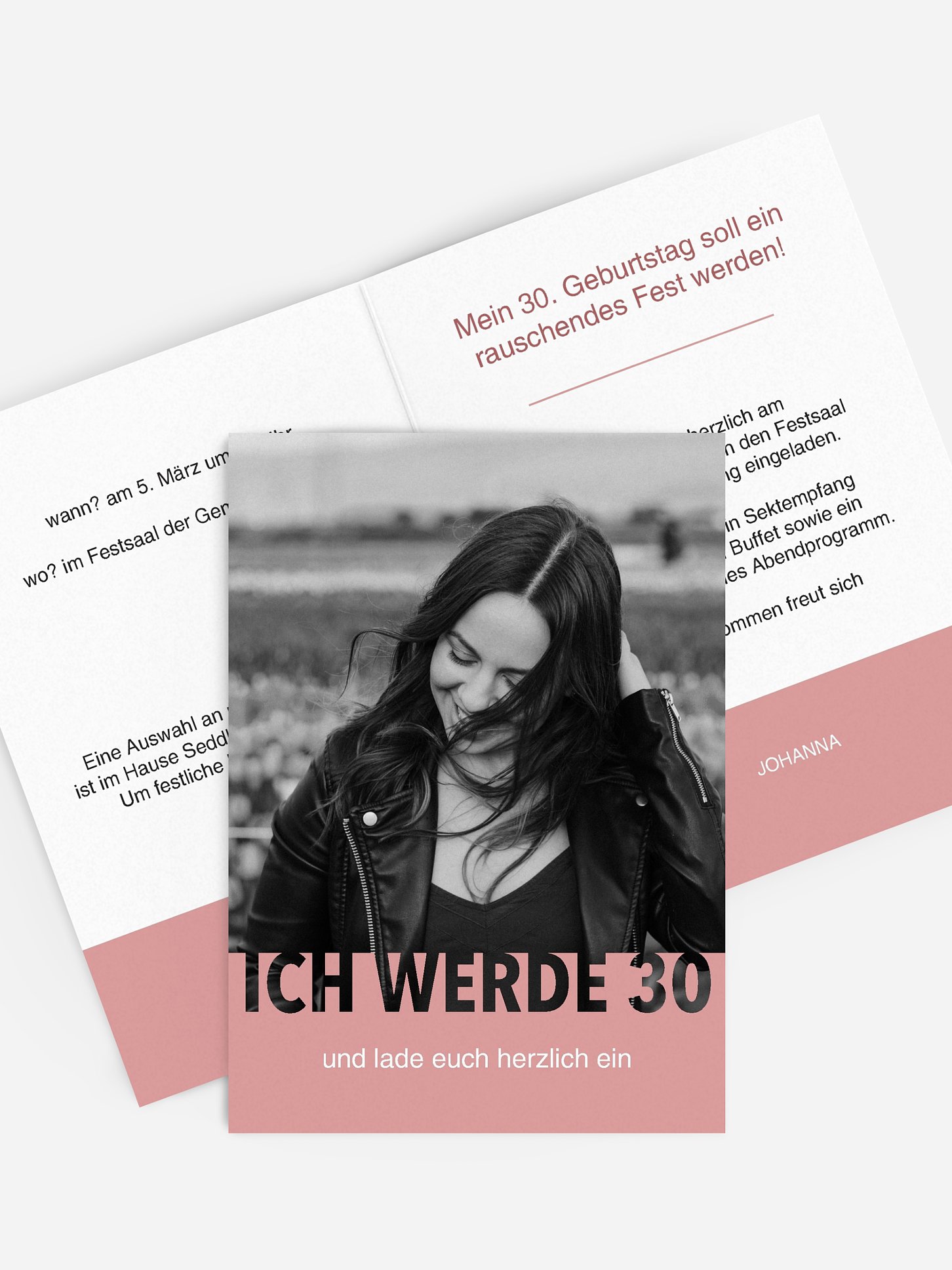 Einladung 30. Geburtstag Simple Lovely